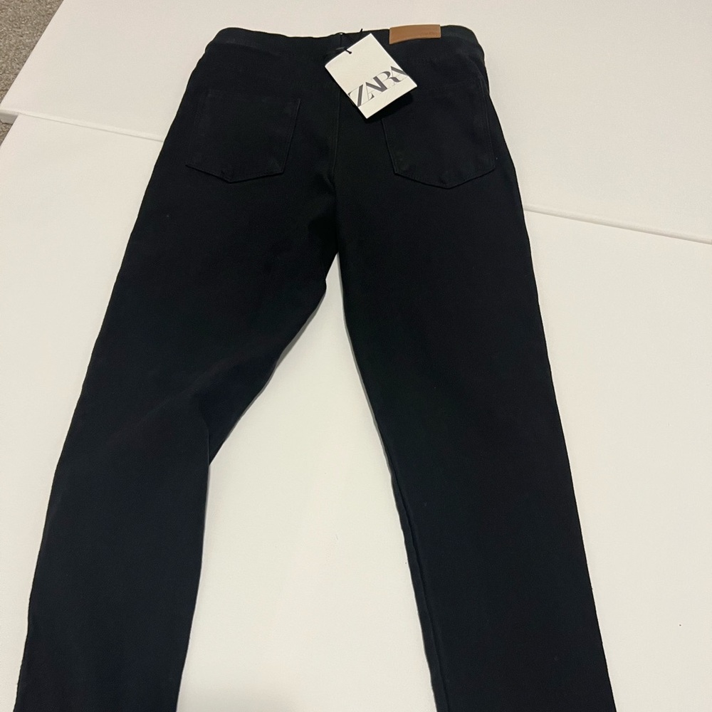 zara kids black jegging size 10